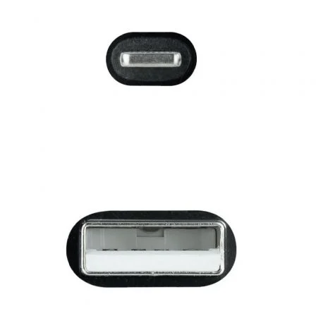 Nanocable Cable Lightning a USB 2.0 Negro Mallado, 1 m Nanocable Cable Lightning a USB 2.0 Negro Mallado, 1 m